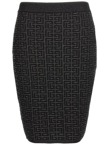 Balmain 'Monogram' Skirt - BALMAIN - BALAAN 1