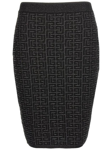 Balmain 'Monogram' Skirt - BALMAIN - BALAAN 1