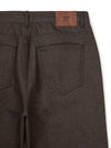 Semi-wide raw denim pants BROWN - WEST GRAND BOULEVARD - BALAAN 5