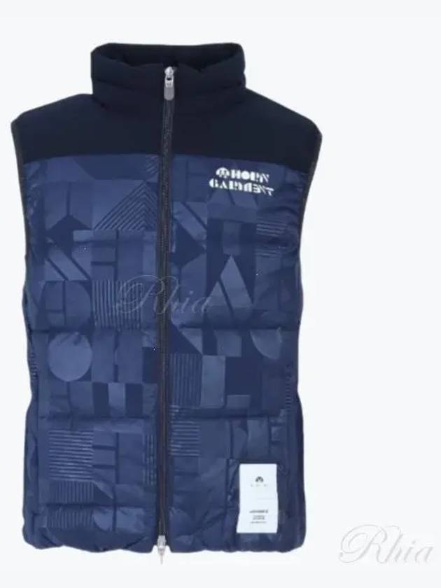 Golf Wear Men s Outerwear Padded Vest HCM 2C AD07 Navy - HORN GARMENT - BALAAN 1