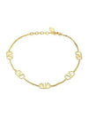 V Logo Signature Metal Bracelet Gold - VALENTINO - BALAAN 2