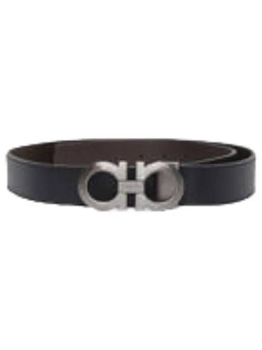 Ferragamo Double Gancini Reversible Belt - SALVATORE FERRAGAMO - BALAAN 1