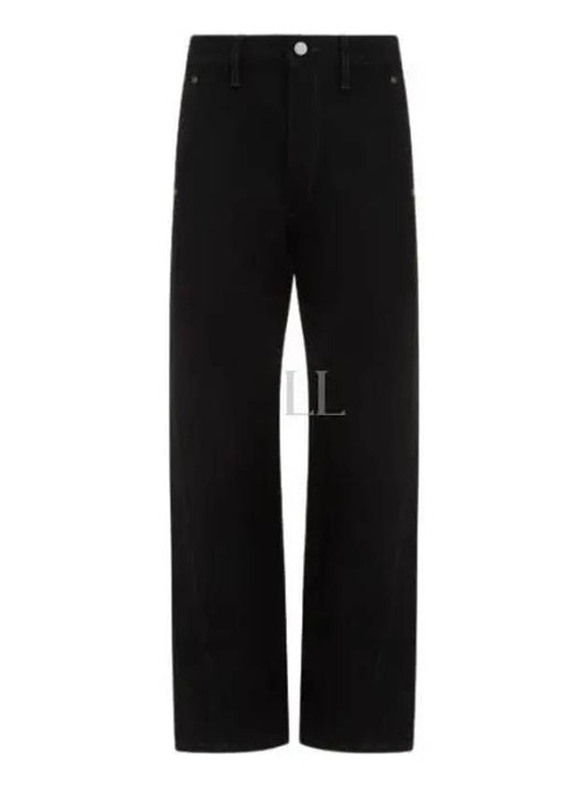 Mid-Rise Twisted Jeans Black - LEMAIRE - BALAAN 2