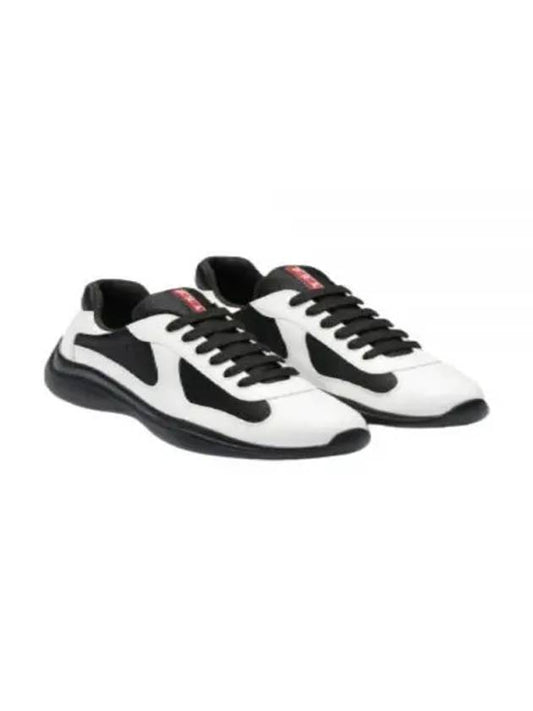 America's Cup Leather Low Top Sneakers White Black - PRADA - BALAAN 2