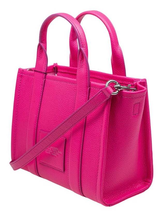 Small Leather Tote Bag Fuchsia - MARC JACOBS - BALAAN 4