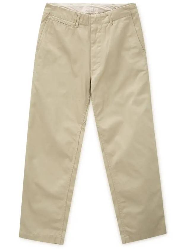 Chino Straight Pants Beige - NANAMICA - BALAAN 4