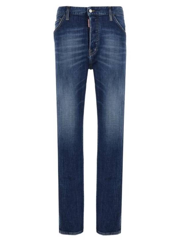 Cotton Back Logo Patch Jeans Blue - DSQUARED2 - BALAAN 2