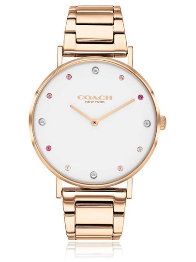 Watch Perry Rose Gold Cubic Women’s Metal Watch Officially Imported - COACH - BALAAN 2