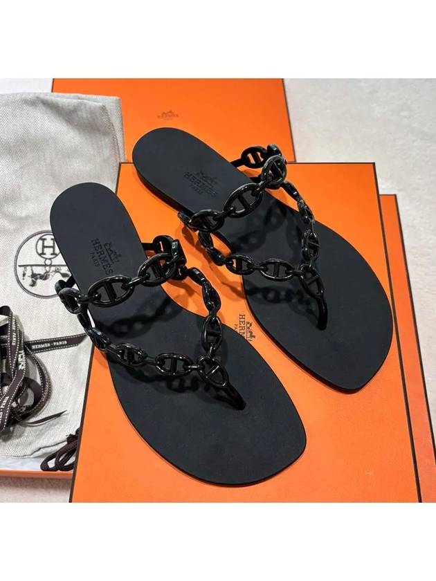 Island Sandals Noir - HERMES - BALAAN 2