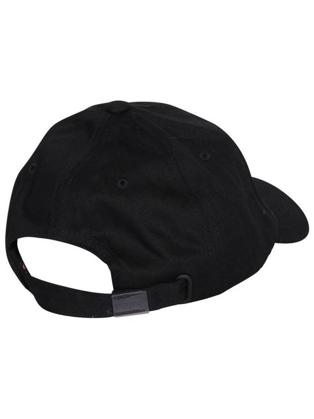 Men's Embroidered Logo Baseball Cotton Ball Cap Black - KENZO - BALAAN 4