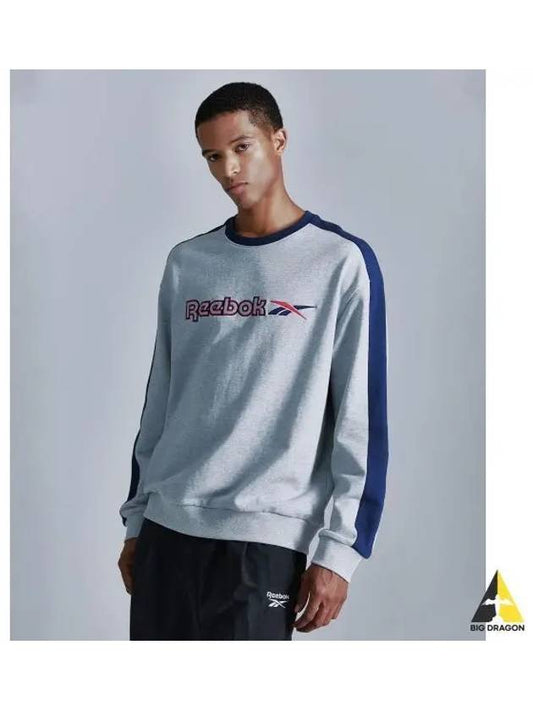 Side color scheme sweatshirt gray - REEBOK - BALAAN 1