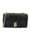 Lola Quilted Lambskin Small Shoulder Bag Black - BURBERRY - BALAAN 2