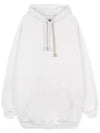 Back Label Patch Hooded Top White - ACNE STUDIOS - BALAAN 4