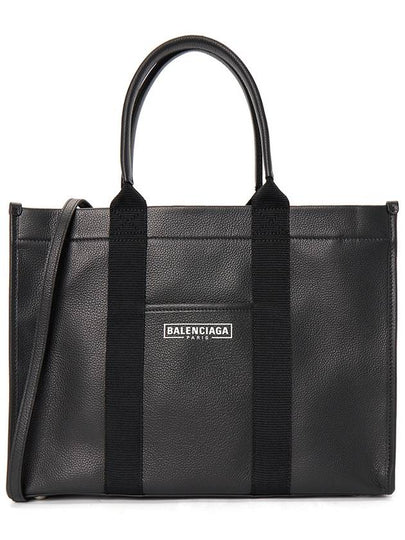 Hardware Medium Grain Calfskin Tote Bag Black - BALENCIAGA - BALAAN 2