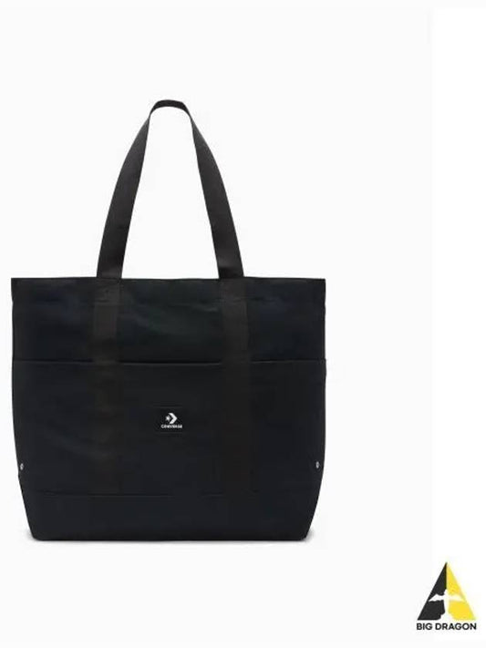 Premium Heavyweight Canvas Tote Bag Black 10026988 A01 - CONVERSE - BALAAN 1