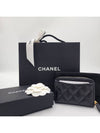 Classic zipper card wallet caviar black gold AP0216 - CHANEL - BALAAN 3