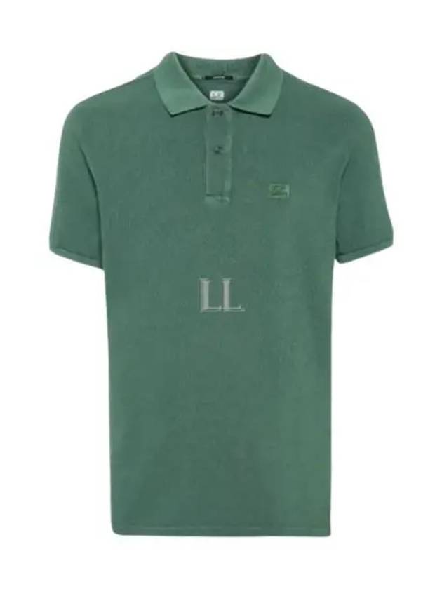 24/1 Piquet Resist Dyed Polo Shirt Green - CP COMPANY - BALAAN 2