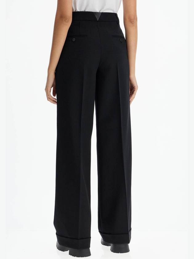 twill wide-leg trousers in pal - PINKO - BALAAN 3