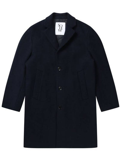 Chester 3 Button Single Coat Navy - SOLEW - BALAAN 2