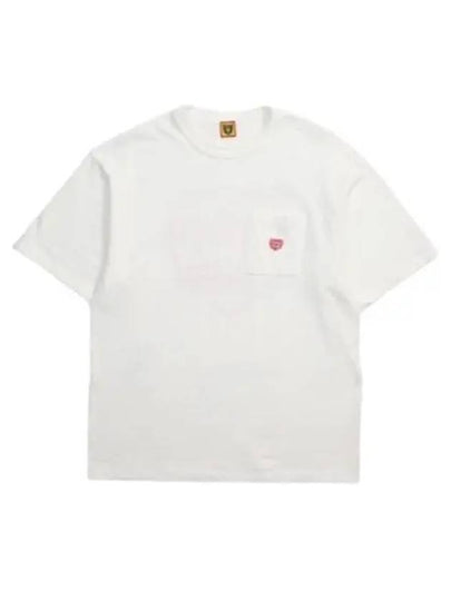 Chest Pocket Short Sleeve T-Shirt White - HUMAN MADE - BALAAN 2