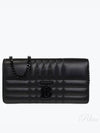 Women's Lola Detachable Strap Quilted Leather Long Wallet Black - BURBERRY - BALAAN 2