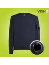 Light Fleece Sweatshirt Navy - CP COMPANY - BALAAN 8