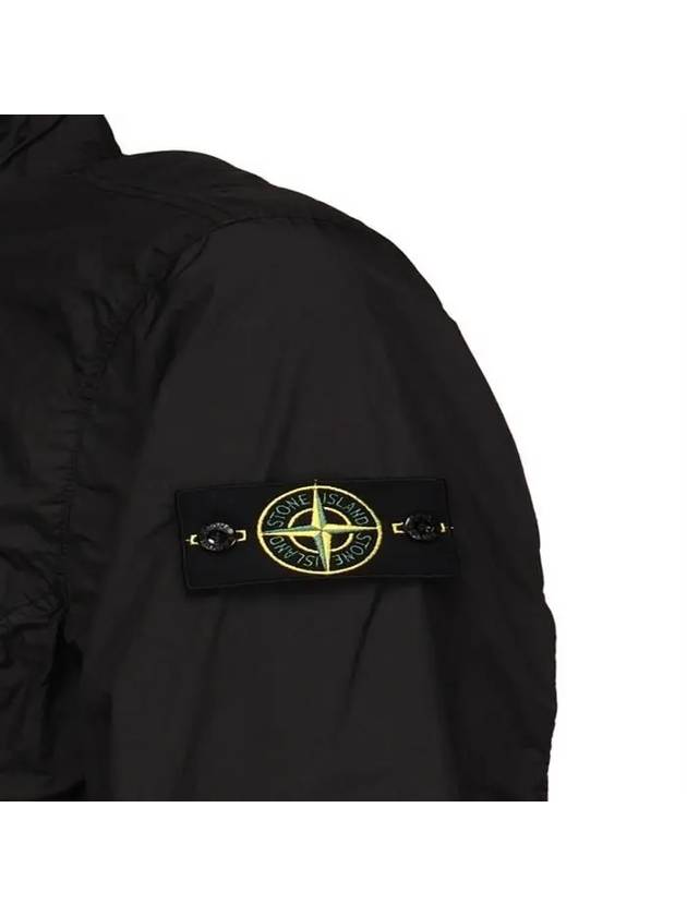 Crinkle Reps Wappen Bomber Jacket Black - STONE ISLAND - BALAAN 5