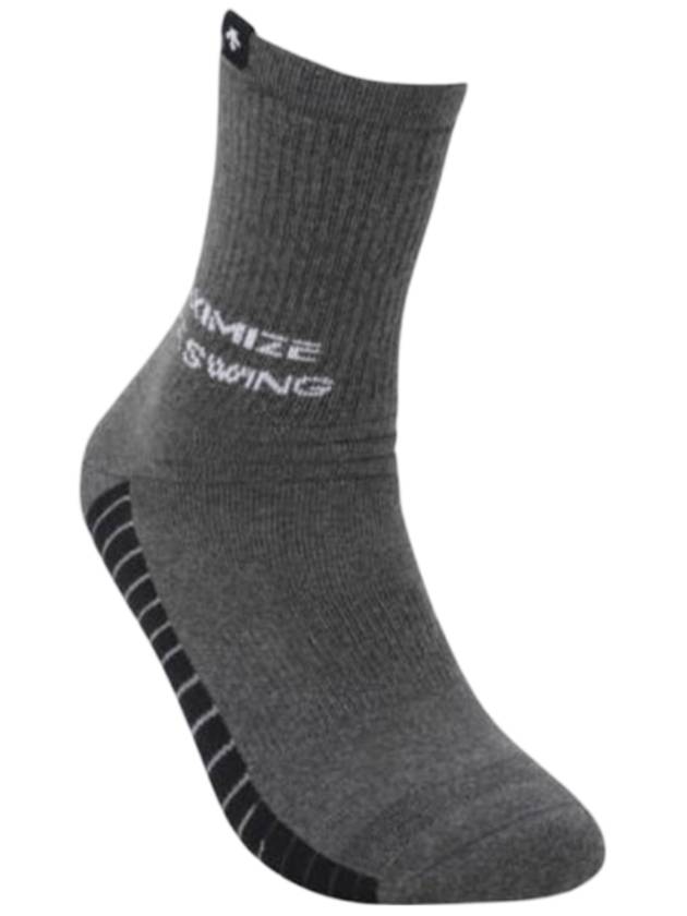 Wood Brushed Socks Melange Gray - DESCENTE - BALAAN 1