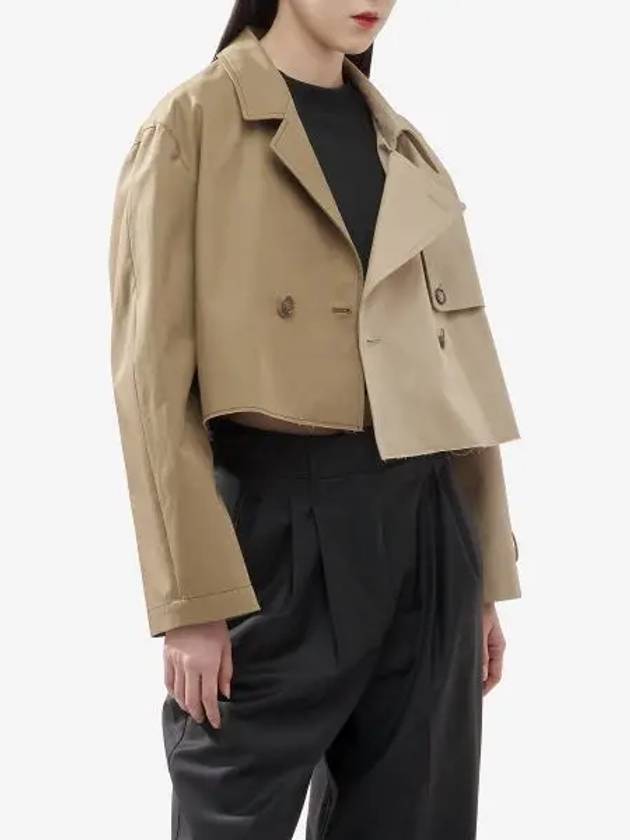 Short Trench Coat Mud Brown - MAISON MARGIELA - BALAAN 2