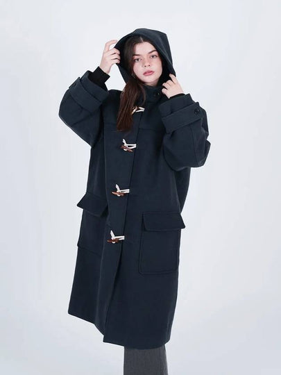 League Duffle Oversized Coat Navy - CHANCE'S NOI - BALAAN 2