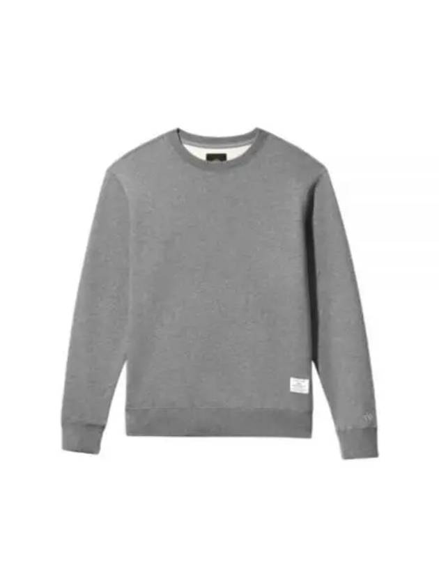 Essential Crew Neck Sweatshirt Medium Charcoal Heather - ALPHA INDUSTRIES - BALAAN 2