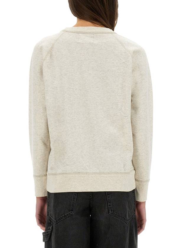 Millyny Logo Cotton Sweatshirt Ecru - ISABEL MARANT ETOILE - BALAAN 4