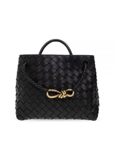 Andiamo Small Tote Bag Black - BOTTEGA VENETA - BALAAN 2