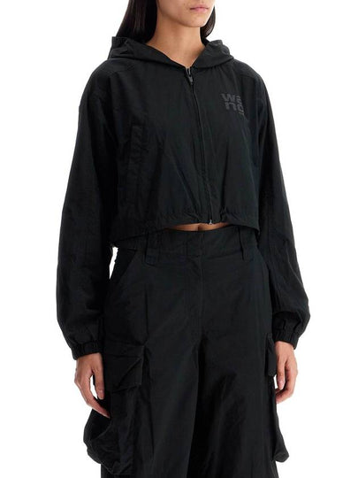 cropped hooded jacket with - ALEXANDER WANG - BALAAN 2