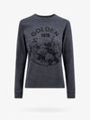 Artwork Print Cotton Long Sleeve T-Shirt Anthracite - GOLDEN GOOSE - BALAAN 1