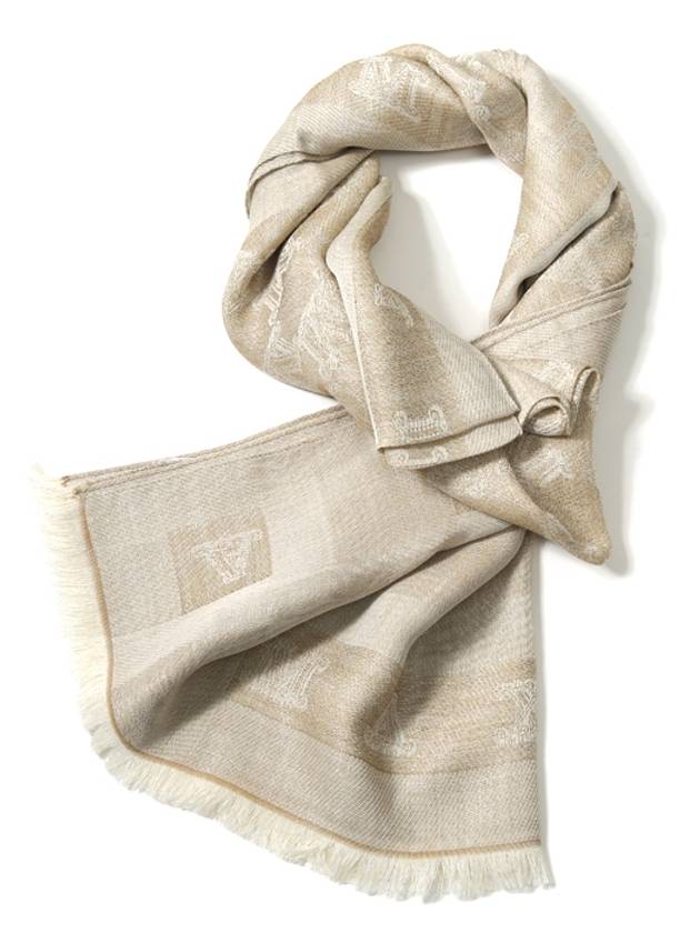 Mestre Monogram Muffler Beige - MAX MARA - BALAAN 2