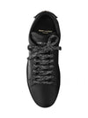 Signature Court Classic Lips Leather Low Top Sneakers Black - SAINT LAURENT - BALAAN 5