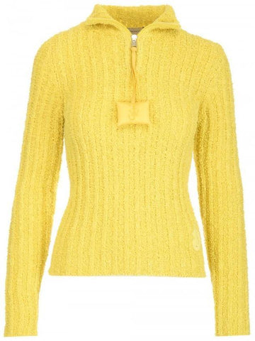 JW Anderson half zip-up turtleneck yellow - MONCLER - BALAAN.