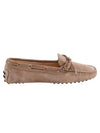 Gommino Suede Driving Shoes Beige - TOD'S - BALAAN 1