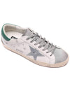 Superstar Green Heel Tab Leather Sneakers White - GOLDEN GOOSE - BALAAN 4