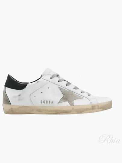 Women's Black Heel Tab Superstar Low Top Sneakers White Black - GOLDEN GOOSE - BALAAN 2