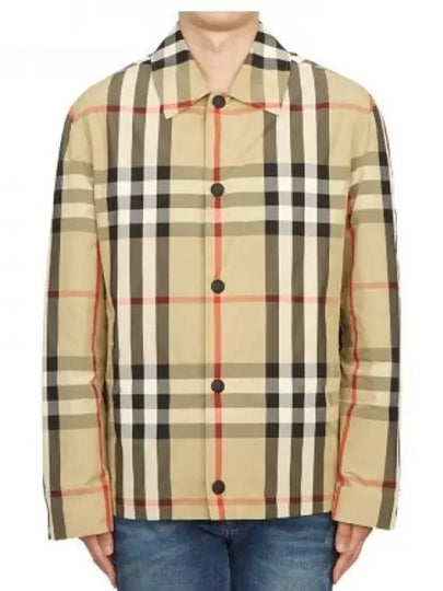 Check Nylon Jacket Beige - BURBERRY - BALAAN 2