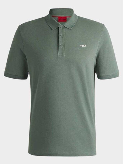 Logo Short Sleeve Polo Shirt Green - HUGO BOSS - BALAAN 2