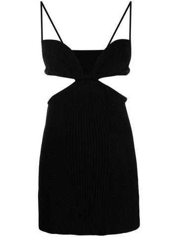 cut-out midi dress black - OFF WHITE - BALAAN 1