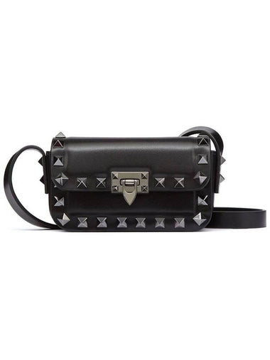 Rockstud 23 Micro Cross Bag Black 3W2P0Z62 QYV 0NO - VALENTINO - BALAAN 1