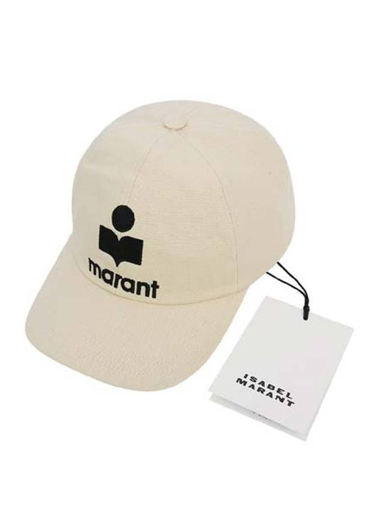 Tyron Logo Cotton Ball Cap Ecru - ISABEL MARANT - BALAAN 2