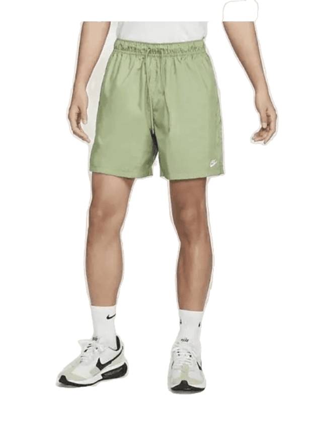 Club Woven Flow Shorts Oil Green - NIKE - BALAAN 1