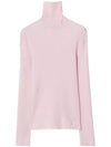 Logo Wool Blend Knit Top Light Pink - BURBERRY - BALAAN 1