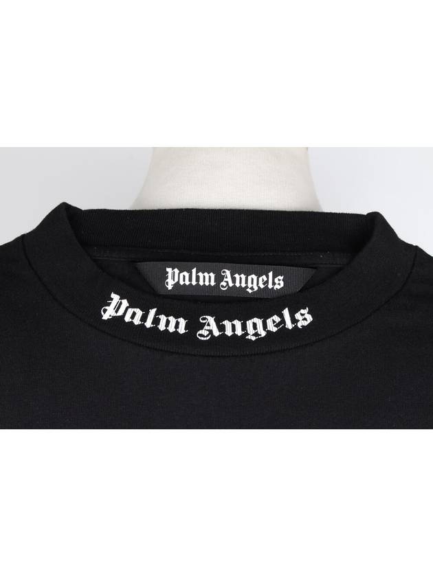 Back logo short sleeve t shirt black XL 110 - PALM ANGELS - BALAAN 7