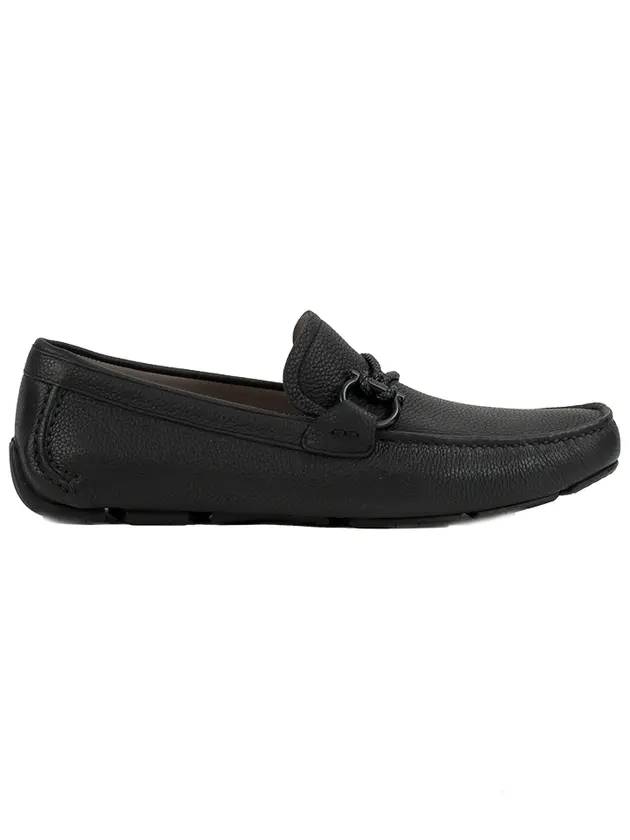 Gancini Driving Shoes Black - SALVATORE FERRAGAMO - BALAAN 1